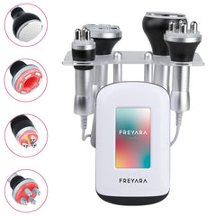 4in1 80Khz Radio-frequency Vacuum Ultrasonic Cavitation Machine, Body Slimming Sculpting Device for Face, Arm, Waist, Belly, Leg