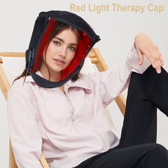 216-LED Red Light Therapy Hat for Hair Growth, Dual Wavelength 660nm & 850nm Cap