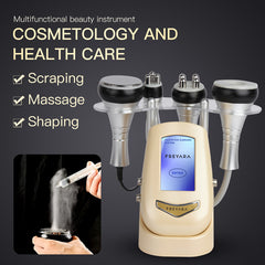 4in1 40K Radio-frequency Vacuum Ultrasonic Cavitation Machine (rose gold), Body Slimming Sculpting Device for Face, Arm, Waist, Belly, Leg