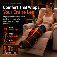 Medical-Grade 528 LED Full-Leg and Foot Red Light and Infrared Light Therapy Boots.