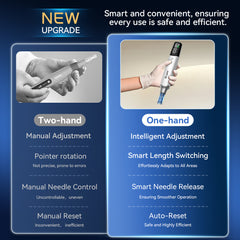 Dr.Pen M9 Professional Microneedling Dermapen, Smart Auto-adjusted, with 10pcs of Needle 18pin Cartridges Pack