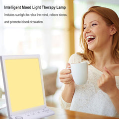FREYARA LED-Happy Light 1.0,Multifunctional SAD Light Therapy Lamp with 10 Soothing White Noises,10000Lux Sunlight Lamp for Mood Relief