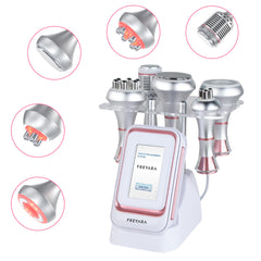 Upgraded 5in1 80Khz Radio-frequency Vacuum Ultrasonic Cavitation Machine, Body Slimming Sculpting Device for Face, Arm, Waist, Belly, Leg
