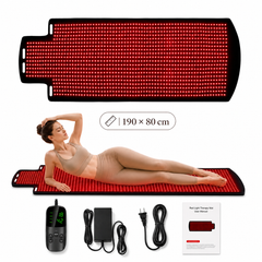 FREYARA 1300 LEDs Full Body Red Light Therapy Mat, 190 × 80cm, 660nm Red & 850nm Near-Infrared