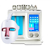 7in1 Oxygen Jet Peel Hydro Water Microdermabrasion Ance Pore Face Cleaning Rejuvenation Machine, with 7 Color LED Facial Mask