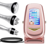FREYARA 3in1 40K RF Ultrasonic Cavitation Machine (pink), Body Sculpting Slimming Device, 3 Massage Heads for Belly Fat, Waist, Arm, Leg, Butt