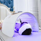 4 Color Photo-dynamic Therapy Large Device, LED Red Light Therapy Machine for Acne Removal, Skin Rejuvenation and Whitening, US Plug