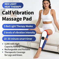 78 LEDs Wireless Red Light and Infrared Light Therapy Calf Pad with Vibration for Soothe Sore Calf, Muscle Recovery & Leg Relief