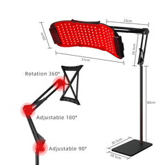 5 Wavelength Professional-Grade 132LED Light Therapy Panel Device for Face & Body , Fade Acne, Boost Collagen & Glow