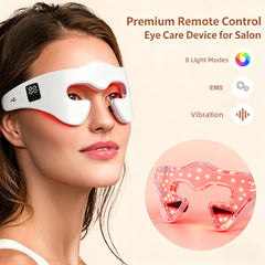 FREYARA EMS Microcurrent 8-Color LED Light Therapy Eye Mask Beauty Instrument with Vibration for Eyes Puffiness, Dark Circles, Wrinkles, Crow’s Feet and Fine Lines