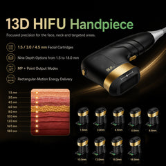 FREYARA HIFU - FacialDefy 6.0, Professional 2 in 1 HIFU and RF Skin Tightening Beauty Machine for Lift Face, Sculpt Body
