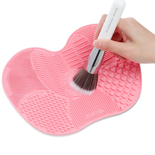 Makeup Brush Cleaning Silicon Mat, 9x6.6 inch Big Size
