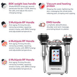 80k RF Ultrasonic Vacuum Cavitation System 6in1, for Fat Burning Body Slimming Sculpting, with EMS Pads