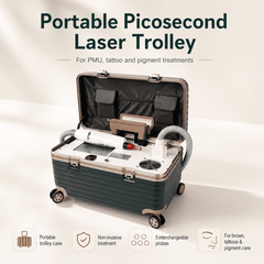 FREYARA LASER FacialPure 4.0, Portable Small Trolley Case Non-invasive Laser Picosecond Machine, Tattoo Remover and Eyebrow Removal