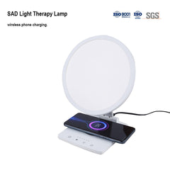 FREYARA LED-Happy Light 2.0,Multifunctional SAD Light Therapy Lamp with Wireless Charging,10000Lux Sunlight Lamp for Mood Relief