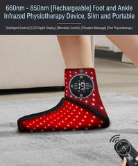 FREYARA LED-FeetRepair G33, 115LED Red Light & Infrared Light Foot and Ankle Light Therapy Device(Single Pack).Relieves Feet Arthritis, Sprains, and Muscle Soreness