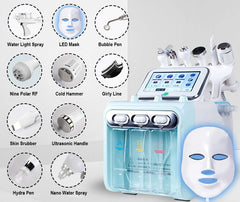 Professional 10-in-1 Hydro Aqua Peeling Machine, Micro Dermabrasion, BIO Face Lifting, Hydrating & Hydro Oxygen Jet for Advanced Skin Management & Beauty Care