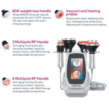 4in1 80K Radio-frequency Vacuum Ultrasonic Cavitation Machine, Body Slimming Sculpting Device for Face, Arm, Waist, Belly, Leg