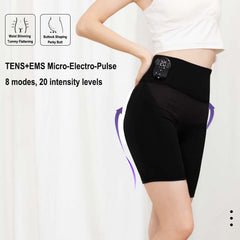 FREYARA EMS-BodyFirming J12, EMS & TENS Dual-Pulse Sculpting Shorts,8 Modes & Heat for Visible Lifting, Firming & Strengthen Core