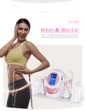 80K RF Ultrasonic Vacuum Cavitation System 6in1, for Fat Burning Body Slimming Sculpting, with Lipolaser Pads