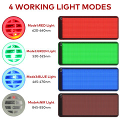 FREYARA 183*72cm Large 4-Color Full-Body Light Therapy Mat,1344 LEDs Light Therapy for Rejuvenate Skin, Pain Relief , Relax Muscles at Home