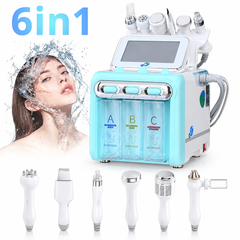 Professional 6-in-1 Hydro Aqua Peeling Machine, Micro Dermabrasion, BIO Face Lifting, Hydrating & Hydro Oxygen Jet for Skin Management & Beauty Care