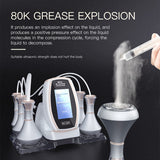 5in1 80K Radiofrequency Cavitation Machine, Ultrasonic Body Slimming System, Fat Burning Cellulite Body Massager