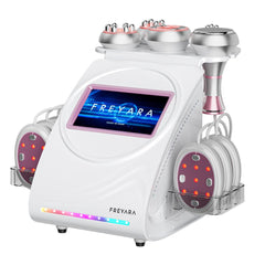 6in1 80K Radiofrequency Cavitation Machine, with EMS Pads, Ultrasonic Body Slimming System, Fat Burning Cellulite Body Massager