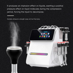 80K 11in1 Radiofrequency Cavitation Machine, with EMS Pads, Professional Ultrasonic Body Slimming System, Anti Cellulite Massager for Salon SPA