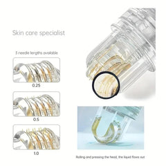 Hydra Roller 64pin Microneedling Serum Applicator, 1.0mm Length
