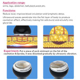 80k RF Ultrasonic Vacuum Cavitation System 6in1, for Fat Burning Body Slimming Sculpting, with EMS Pads