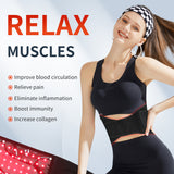 Red Light Therapy Vibration Belt For Relieve Fatigue, Pain & Inflammation, Improve Circulation, Muscle Relaxation Therapy Device