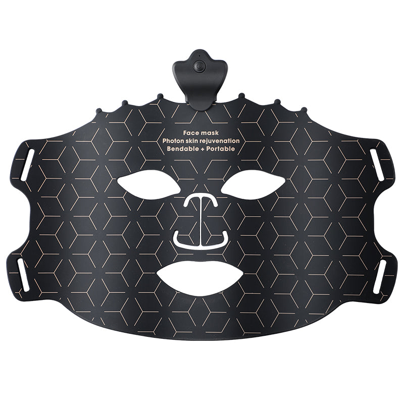 7-Color LED Light Therapy Silicone Face Mask Wireless Design, 80 LED Beads,240 Chips