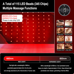 FREYARA LED-FeetRepair G33, 115LED Red Light & Infrared Light Foot and Ankle Light Therapy Device(Single Pack).Relieves Feet Arthritis, Sprains, and Muscle Soreness