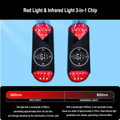 FREYARA LED-FeetRepair P23 , 200LED Red Light & Infrared Light Therapy Shoes.Relieves Feet Pain and Promotes Blood Circulation