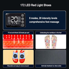 FREYARA LED-FeetRepair P13 , 172LED Red Light Infrared Light Therapy Shoes.Relieves Feet Pain and Promotes Blood Circulation