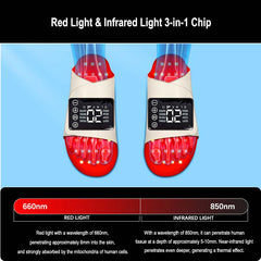 FREYARA LED-FeetRepair P13 , 172LED Red Light Infrared Light Therapy Shoes.Relieves Feet Pain and Promotes Blood Circulation