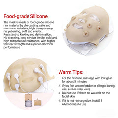3-in-1 LED Micro-Vibration Massage Face Mask,Enhances Serum Absorption , Boosts Collagen,Lift and Brighten Skin