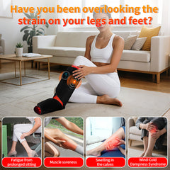 90 LEDs Wireless Red Light and Infrared Light Therapy Calf & Foot Boot with Vibration for Soothe Sore Leg, Faster Recovery