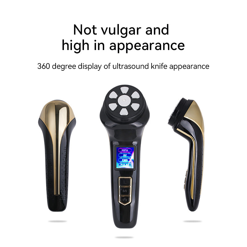 FREYARA HIFU - FacialDefy 2.0, Handheld and Portable HIFU 4in1 Microfocused Ultrasound Machine,Upgraded Power, Faster Lift, Visible Results