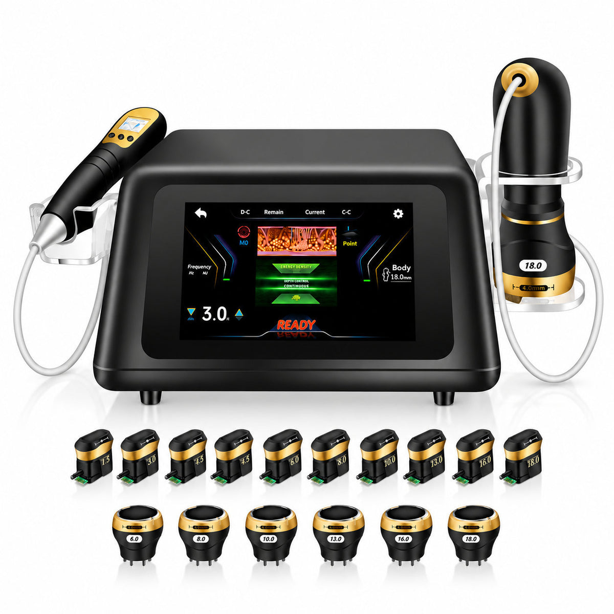 FREYARA HIFU - FacialDefy 6.0, Professional 2 in 1 HIFU and RF Skin Tightening Beauty Machine for Lift Face, Sculpt Body