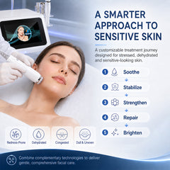 Professional 5 in 1 Sensitive Skin Rescue Beauty Machine, Soothe Redness, Burning, Stinging Fast, Firm, Hydrate and Calm Inflammation