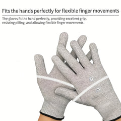 Silver Fiber EMS Micro Electric Therapy Gloves Home Physiotherapy Device, Hand Circulation and Finger Comfort
