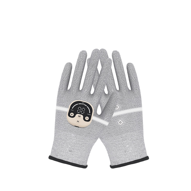 Silver Fiber EMS Micro Electric Therapy Gloves Home Physiotherapy Device, Hand Circulation and Finger Comfort