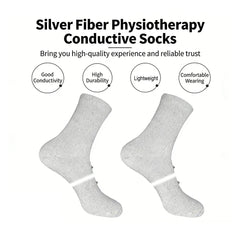 Silver Fiber EMS Micro Electric Compression Socks Home Physiotherapy Device, Foot Recovery and Circulation Support