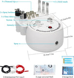 3in1 Professional Micro Dermabrasion Device for Skin Peeling Lifting Tighten Wrinkle, UK Plug