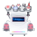 9in1  80K Radio-frequency Ultrasonic Cavitation Machine with EMS Laser Pads for Body Slimming, Vacuum Massager Device for SPA Salon