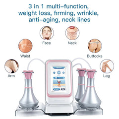 80K Radio-frequency Ultrasonic Cavitation Machine, 3in1 Body Slimming System, Fat Burning Cellulite Body Massager, Rf Beauty Device