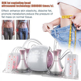 6 in 1 80k Radio Frequency Ultrasonic Vacuum Cavitation Machine, for Fat Burning Body Slimming Sculpting, with Lipolaser Pads