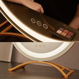 Round Vanity Mirror 50cm/20" Large for Dressing Table, 3 Light Mode, Adjustable Brightness, 360° Rotation, Plug Charge